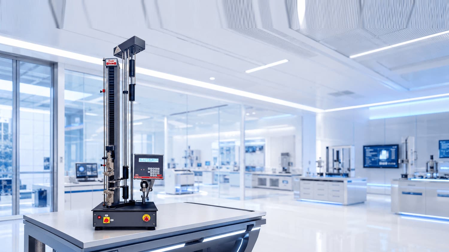 Dak Series 9000 universal testing machine in the laboratory