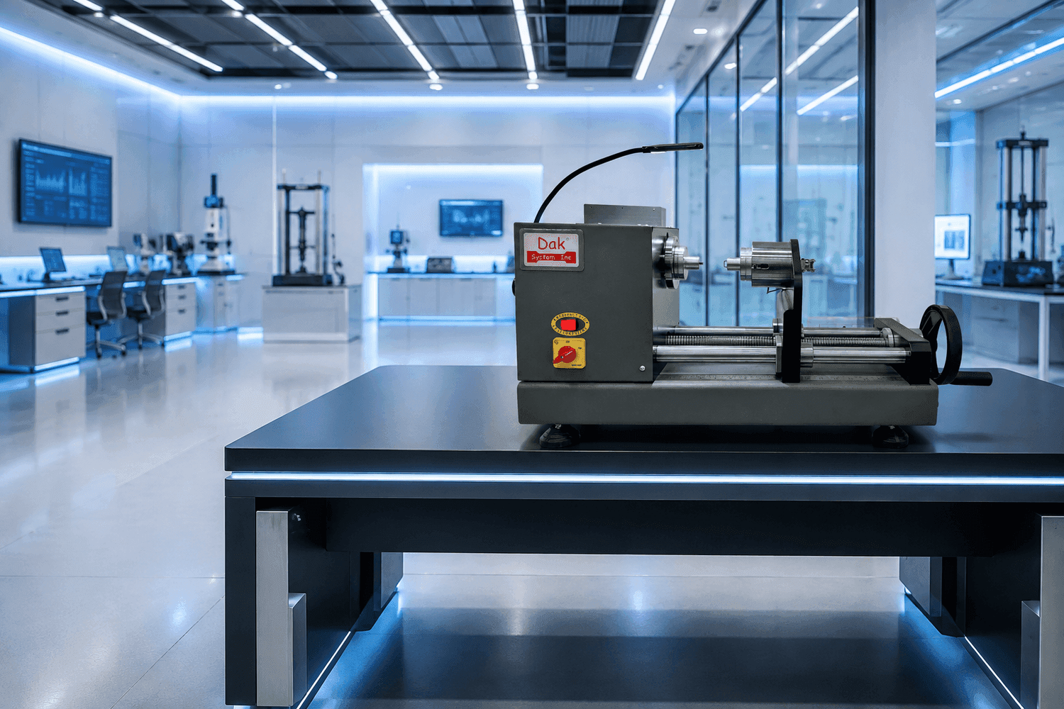 Dak automated torsion testing machine in the laboratory