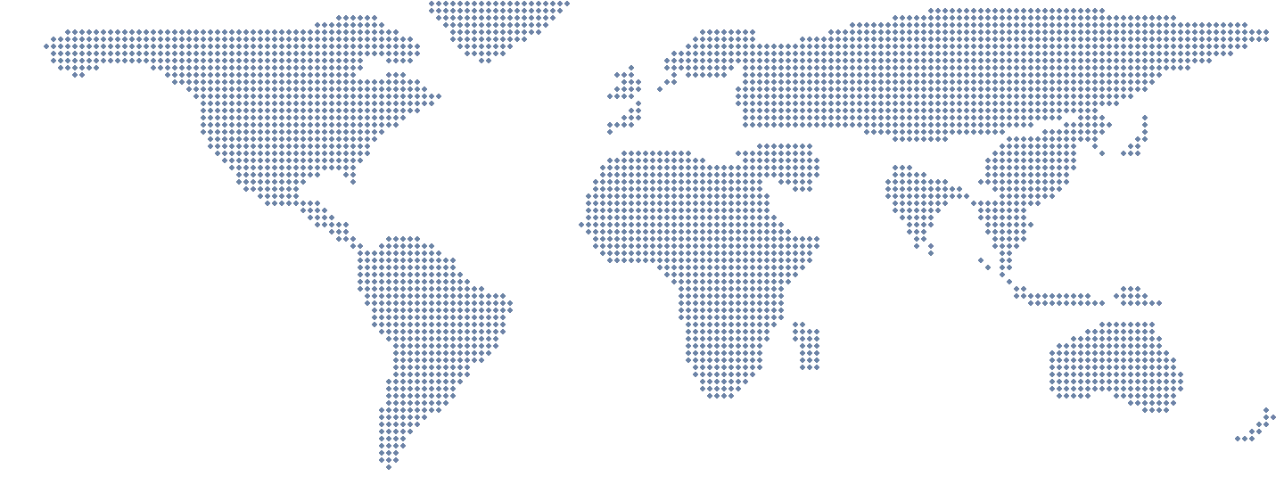 World map showing Dak System's base in Mumbai and its export regions